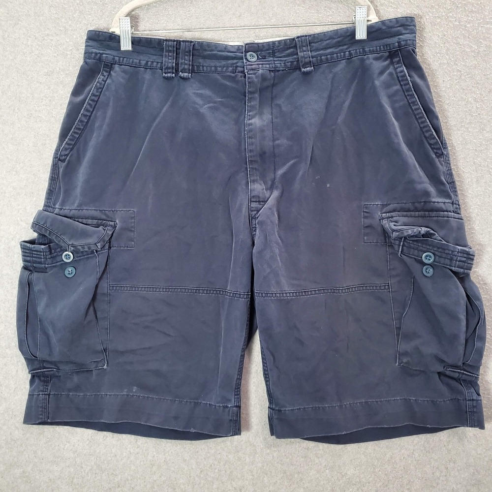 VINTAGE Polo Ralph Lauren Men Shorts 42T Blue Cargo Outdoor Hiking READ